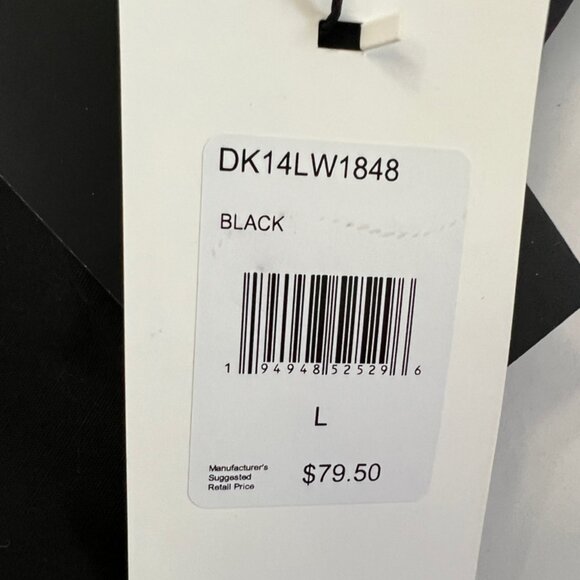 NWT DKNY Black Dress Shirt long sleeve Large - Picture 7 of 7